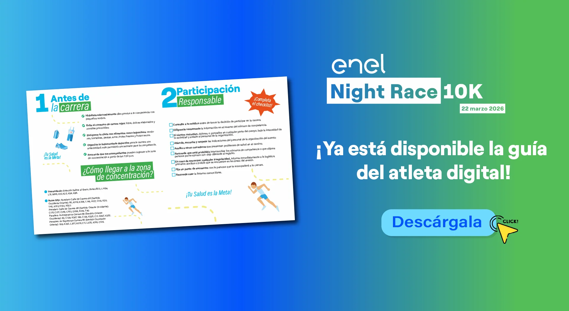 Guía del atleta carrera Enel Night Race 2026