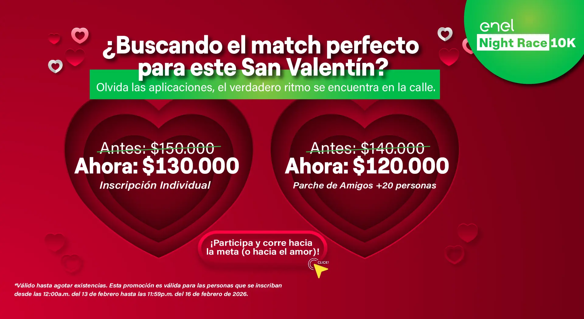 carrera nocturna Bogotá